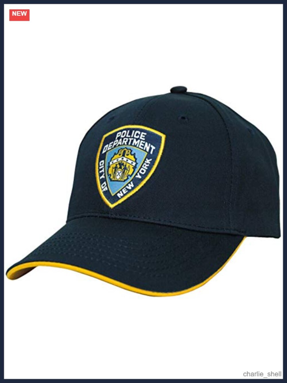 NYPD Style Costume Hat Police Cap Baseball Adjustable Adult